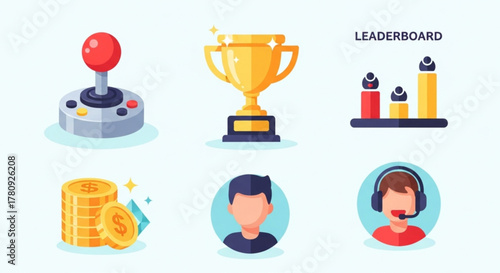 Game elements for leaderboard and competition