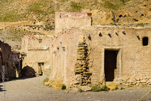Movie location, film village in Sierra Alhamilla, Spain