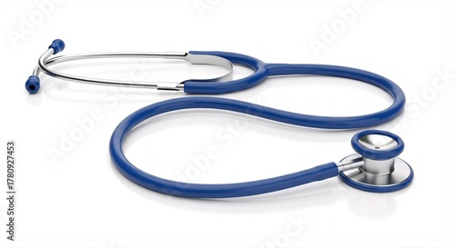 stethoscope on white background