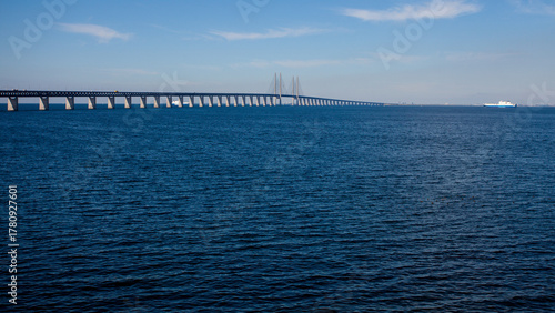 Oresund bridge between Denmark and Sweden.