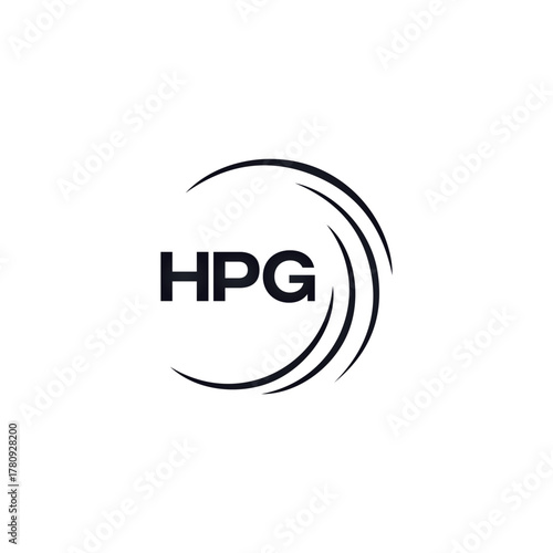 HPG set ,HPG logo. K C A design. White HPG letter. HPG, K C A letter logo design. Initial letter HPG letter logo set, linked circle uppercase monogram logo. K C A letter logo vector design.