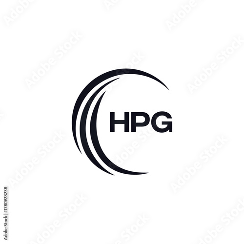 HPG set ,HPG logo. K C A design. White HPG letter. HPG, K C A letter logo design. Initial letter HPG letter logo set, linked circle uppercase monogram logo. K C A letter logo vector design.