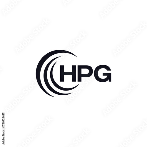 HPG set ,HPG logo. K C A design. White HPG letter. HPG, K C A letter logo design. Initial letter HPG letter logo set, linked circle uppercase monogram logo. K C A letter logo vector design.