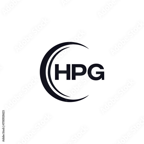 HPG set ,HPG logo. K C A design. White HPG letter. HPG, K C A letter logo design. Initial letter HPG letter logo set, linked circle uppercase monogram logo. K C A letter logo vector design.