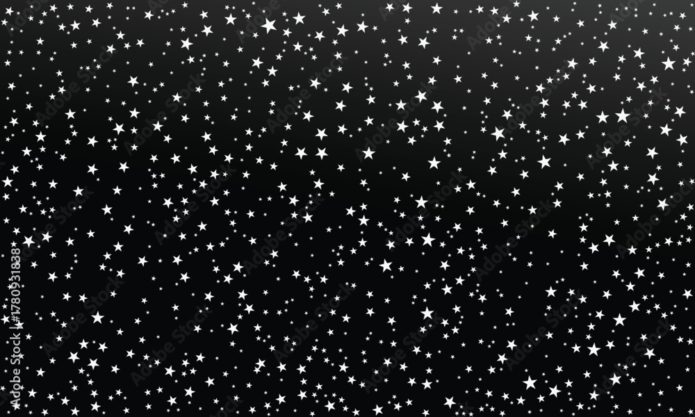 Fototapeta premium Dream Night Sky – Deep Blue Gradient Background with Stars, Peaceful and Magical Night Wallpaper for Cosmic, Abstract, and Nature Design Projects