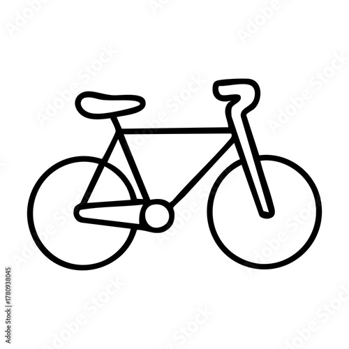 Bike outline, minimal