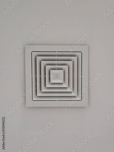 White Square Ceiling Air Vent