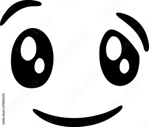 Creative design of happy face
