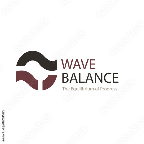 WAVE BALANCE Professional Consulting Logo Design