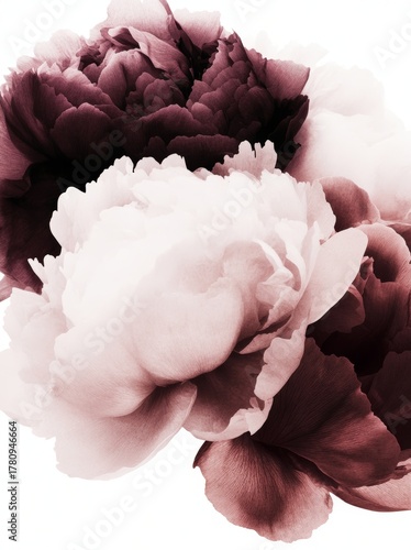 This modern card displays a floral pattern in the style of watercolor, along with an illustration that has been handmade in a vintage manner