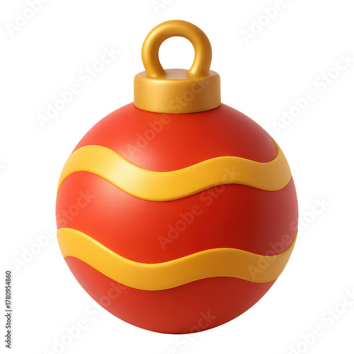 3D Cartoon Christmas Ornament Ball for Simple Winter Festivities