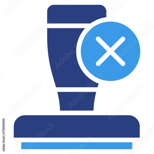 Rejected Stamp  Icon Element For Design