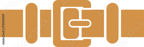 Modern belt buckle icon