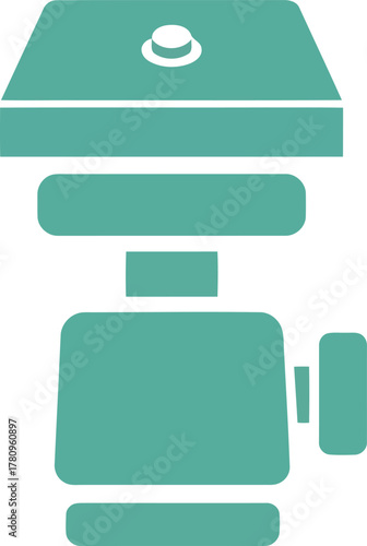 Green grill icon bbq summer outdoor cooking