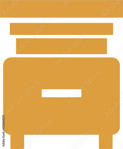 Golden japanese torii gate icon