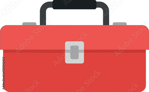 Red toolbox icon tools repair diy construction