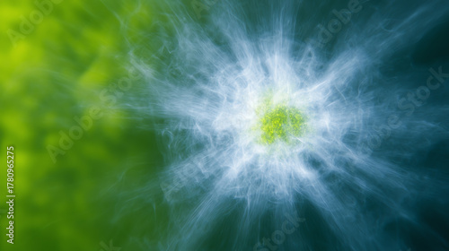 An abstract representation of energy and motion, showcasing vibrant colors and wave patterns that invoke a sense of dynamism.