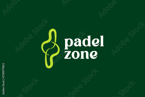 line art padel zone icon logo vector design template. monogram P and D iconic symbol for tennis and paddle sport business with simple, modern and elegant styles. 