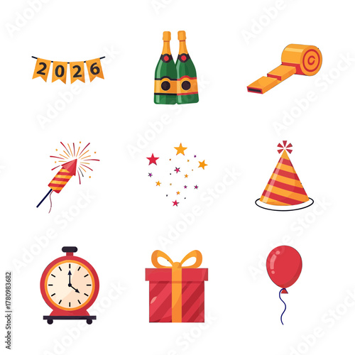 Celebratory Icons: Anticipating the festive atmosphere for the approaching year 2026