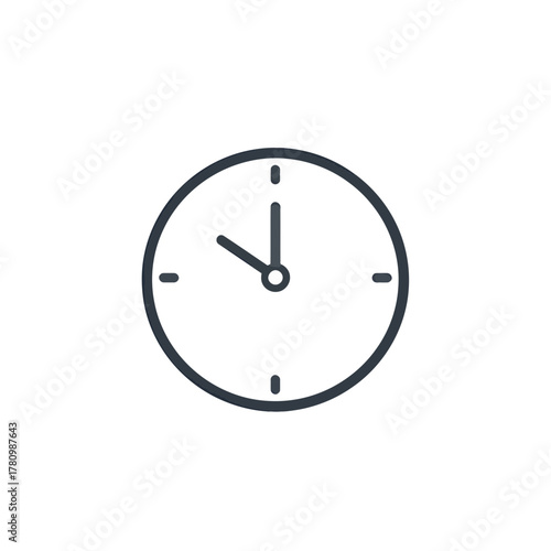 Minimalist time illustration depicting efficiency and scheduling for various applications