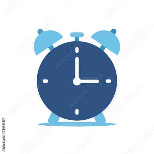 Stylized vintage alarm clock illustration depicting punctuality and reminder concept