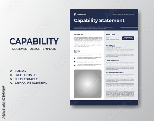 Capability Statement Design template