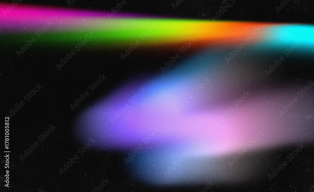 Obraz premium Grainy abstract background with colorful light effect