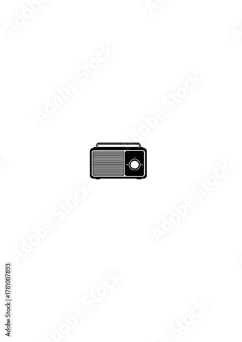 vintage_retro_radio_with_a_front_speaker_grill