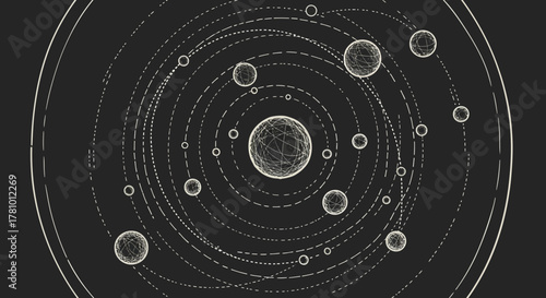 Celestial Map An Abstract Representation of Planetary Motion