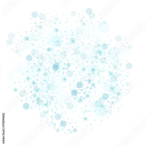 Glitter and bokeh blue with white sparkles