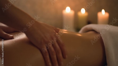 Cinematic 4K Relaxing Spa Video – Gentle Back Massage with Candlelight and Soothing Atmosphere/シネマティック4Kスパ映像 – ろうそくの灯りと穏やかな癒し空間の背中マッサージ