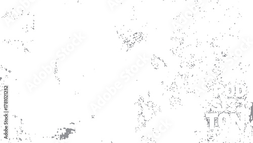 Minimal white background with subtle dirt and grainy grunge effect. Old vintage white textured wall background with dust and scratch marks. 