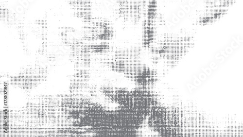 Grunge black and white rough background for abstract vector artwork. Distressed monochrome texture with grunge rough surface pattern. 