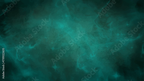 Abstract Deep blue grunge texture with heavily distressed and rough surface. lighter aqua tones with mysterious, atmospheric, and ethereal feel. Teal Color Wall Decorative Surface
