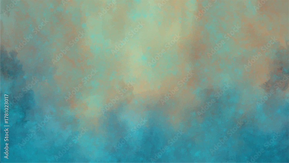 Obraz premium Abstract Deep blue grunge texture with heavily distressed and rough surface. lighter aqua tones with mysterious, atmospheric, and ethereal feel. Teal Color Wall Decorative Surface