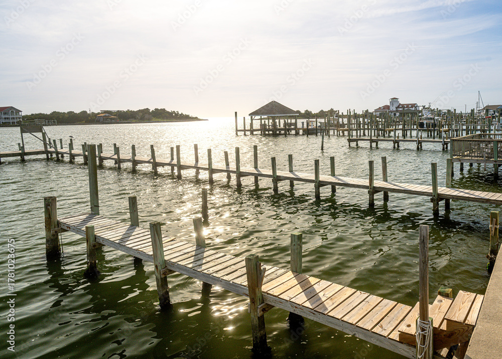 Fototapeta premium Ocracoke NC sunset