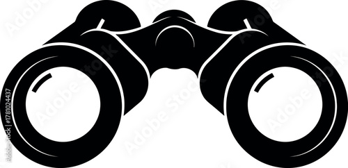 Binoculars silhouette vision discovery exploration