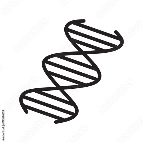 DNA helix illustration genetic code biology science biotechnology genetic engineering genome research health education