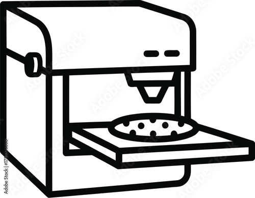 3d food printer concept isolated on transparent background future of food technology, personalized nutrition, and sustainable food production