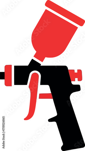 Red spray gun tool