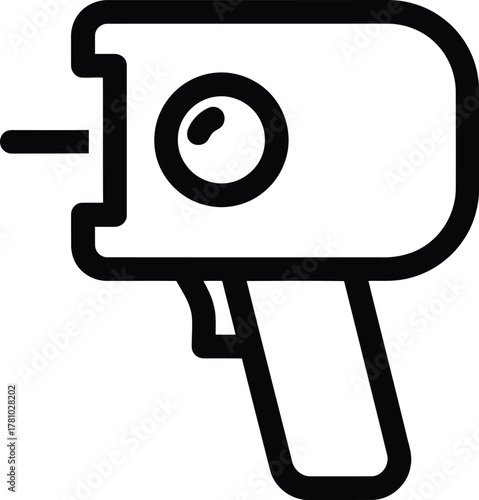 Smart laser distance meter isolated on transparent background for modern measurement technology concept innovative tool icon