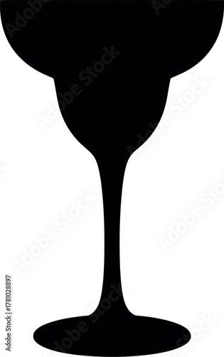 Margarita glass silhouette