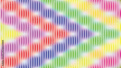Abstract geometric pattern with vibrant rainbow colors creating a visually captivating and dynamic gradient effect, perfect for graphic design backgrounds and digital art