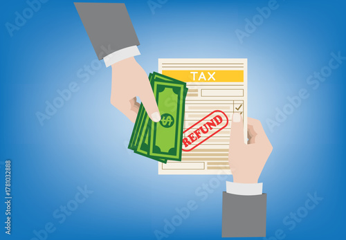 Tax refund illustration
