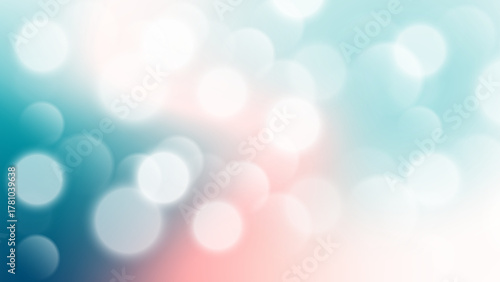 Abstract light blue and pink bokeh effect for website wallpaper or presentation design template image