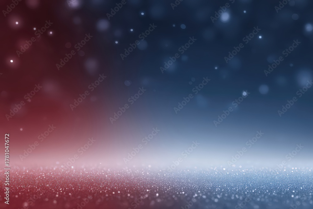 Obraz premium Chilly hues with sparkling effects, Frosted tones intertwined with shimmering snow particles