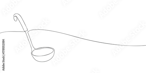 One line drawing of an electric toaster with bread slice on white background. Minimal continuous line art for breakfast, kitchen, and appliance design.