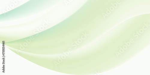 Abstract background with green soft smooth curves, vector illustration