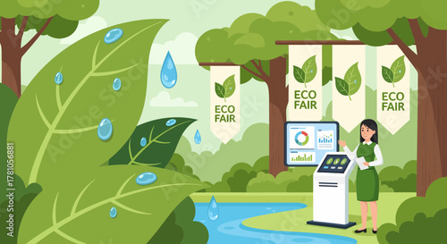 Eco Fair Exhibition with Sustainable Technologies and Green Initiative Promotion