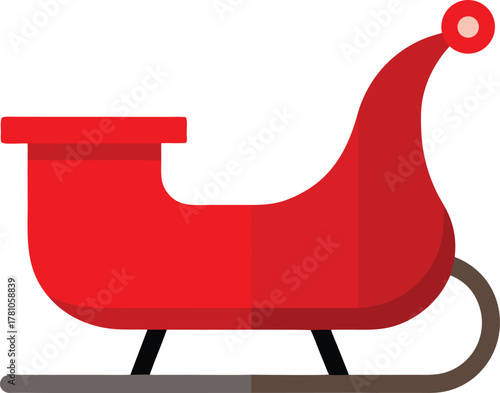 santa claus on a sledge